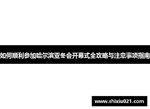 如何顺利参加哈尔滨亚冬会开幕式全攻略与注意事项指南